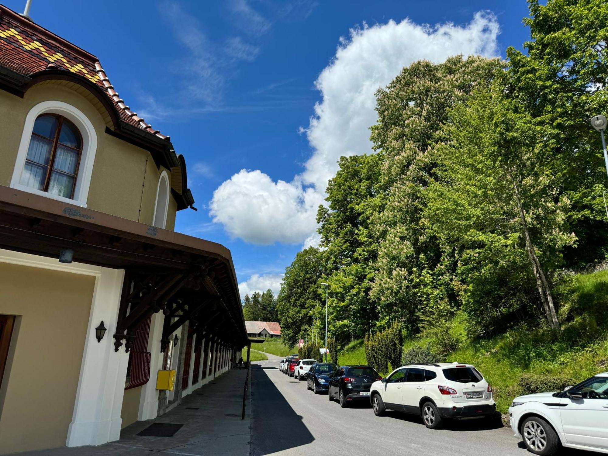 Hotel Buffet De La Gare Montreux Exterior foto